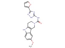 N-[3-(2-furyl)-1H-1,2,4-triazol-5-yl]-8-methoxy-1,3,4,5-tetrahydro-2H-pyrido[4,3-b]indole-2-carboxamide