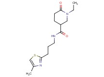 1-ethyl-N-[3-(4-methyl-1,3-thiazol-2-yl)propyl]-6-oxo-3-piperidinecarboxamide