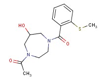1-acetyl-4-[2-(methylthio)benzoyl]-1,4-diazepan-6-ol