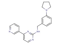 4-(3-pyridinyl)-N-[3-(1-pyrrolidinyl)benzyl]-2-pyrimidinamine