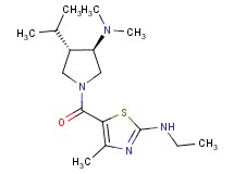 5-{[(3R*,4S*)-3-(dimethylamino)-4-isopropyl-1-pyrrolidinyl]carbonyl}-N-ethyl-4-methyl-1,3-thiazol-2-amine