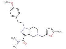 1-[2-(4-methoxyphenyl)ethyl]-N,N-dimethyl-5-[(5-methyl-2-furyl)methyl]-4,5,6,7-tetrahydro-1H-pyrazolo[4,3-c]pyridine-3-carboxamide