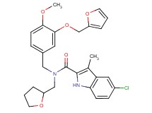 5-chloro-N-[3-(2-furylmethoxy)-4-methoxybenzyl]-3-methyl-N-(tetrahydro-2-furanylmethyl)-1H-indole-2-carboxamide