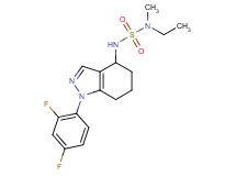 N'-[1-(2,4-difluorophenyl)-4,5,6,7-tetrahydro-1H-indazol-4-yl]-N-ethyl-N-methylsulfamide