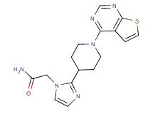 2-[2-(1-thieno[2,3-d]pyrimidin-4-yl-4-piperidinyl)-1H-imidazol-1-yl]acetamide