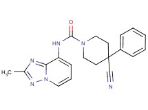 4-cyano-N-(2-methyl[1,2,4]triazolo[1,5-a]pyridin-8-yl)-4-phenylpiperidine-1-carboxamide