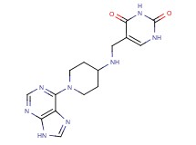 5-({[1-(9H-purin-6-yl)piperidin-4-yl]amino}methyl)pyrimidine-2,4(1H,3H)-dione