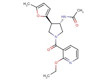 N-[(3S*,4R*)-1-[(2-ethoxy-3-pyridinyl)carbonyl]-4-(5-methyl-2-furyl)-3-pyrrolidinyl]acetamide