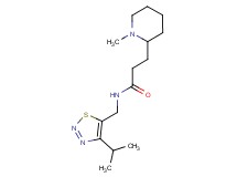 N-[(4-isopropyl-1,2,3-thiadiazol-5-yl)methyl]-3-(1-methyl-2-piperidinyl)propanamide