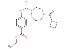 ethyl 4-({[4-(cyclobutylcarbonyl)-1,4-diazepan-1-yl]carbonyl}amino)benzoate