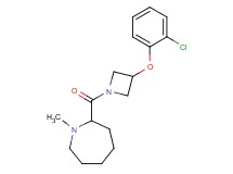 2-{[3-(2-chlorophenoxy)-1-azetidinyl]carbonyl}-1-methylazepane