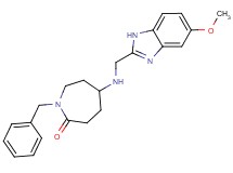 1-benzyl-5-{[(5-methoxy-1H-benzimidazol-2-yl)methyl]amino}azepan-2-one