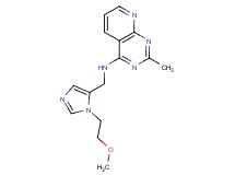 N-{[1-(2-methoxyethyl)-1H-imidazol-5-yl]methyl}-2-methylpyrido[2,3-d]pyrimidin-4-amine
