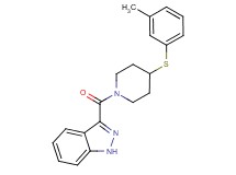 3-({4-[(3-methylphenyl)thio]-1-piperidinyl}carbonyl)-1H-indazole