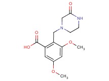 3,5-dimethoxy-2-[(3-oxopiperazin-1-yl)methyl]benzoic acid