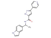 N-[1-(1H-indol-5-yl)ethyl]-3-pyridin-4-yl-1H-pyrazole-5-carboxamide