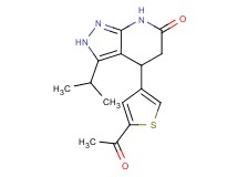4-(5-acetyl-3-thienyl)-3-isopropyl-2,4,5,7-tetrahydro-6H-pyrazolo[3,4-b]pyridin-6-one