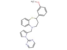 2-(3-methoxyphenyl)-5-{[1-(2-pyrimidinyl)-1H-pyrrol-2-yl]methyl}-2,3,4,5-tetrahydro-1,5-benzothiazepine