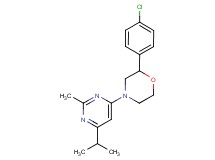 2-(4-chlorophenyl)-4-(6-isopropyl-2-methylpyrimidin-4-yl)morpholine