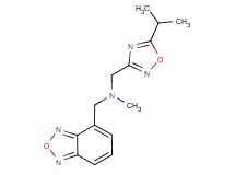 (2,1,3-benzoxadiazol-4-ylmethyl)[(5-isopropyl-1,2,4-oxadiazol-3-yl)methyl]methylamine
