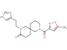 2-[2-(1H-imidazol-4-yl)ethyl]-8-[(5-methyl-3-isoxazolyl)carbonyl]-2,8-diazaspiro[5.5]undecan-3-one