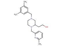 2-{4-(3,5-dimethylbenzyl)-1-[(6-methyl-2-pyridinyl)methyl]-2-piperazinyl}ethanol
