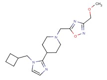 4-[1-(cyclobutylmethyl)-1H-imidazol-2-yl]-1-{[3-(methoxymethyl)-1,2,4-oxadiazol-5-yl]methyl}piperidine
