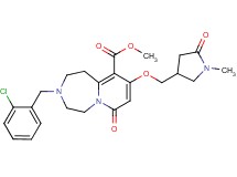 methyl 3-(2-chlorobenzyl)-9-[(1-methyl-5-oxo-3-pyrrolidinyl)methoxy]-7-oxo-1,2,3,4,5,7-hexahydropyrido[1,2-d][1,4]diazepine-10-carboxylate