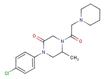1-(4-chlorophenyl)-5-methyl-4-(1-piperidinylacetyl)-2-piperazinone