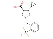 (3S*,4S*)-4-cyclopropyl-1-[2-(trifluoromethyl)benzyl]-3-pyrrolidinecarboxylic acid