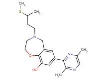 7-(3,6-dimethylpyrazin-2-yl)-4-[3-(methylthio)butyl]-2,3,4,5-tetrahydro-1,4-benzoxazepin-9-ol