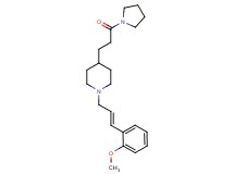 1-[(2E)-3-(2-methoxyphenyl)-2-propen-1-yl]-4-[3-oxo-3-(1-pyrrolidinyl)propyl]piperidine
