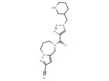5-{[1-(piperidin-3-ylmethyl)-1H-1,2,3-triazol-4-yl]carbonyl}-5,6,7,8-tetrahydro-4H-pyrazolo[1,5-a][1,4]diazepine-2-carbonitrile