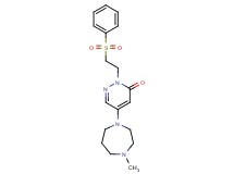 5-(4-methyl-1,4-diazepan-1-yl)-2-[2-(phenylsulfonyl)ethyl]-3(2H)-pyridazinone