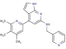 N-(pyridin-3-ylmethyl)-4-(4,5,6-trimethylpyridin-2-yl)-1H-pyrrolo[2,3-b]pyridin-6-amine