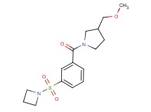 1-[3-(azetidin-1-ylsulfonyl)benzoyl]-3-(methoxymethyl)pyrrolidine