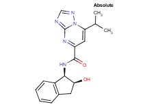 N-[(1R,2S)-2-hydroxy-2,3-dihydro-1H-inden-1-yl]-7-isopropyl[1,2,4]triazolo[1,5-a]pyrimidine-5-carboxamide