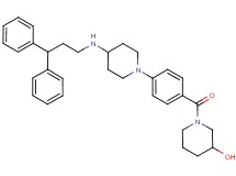 1-(4-{4-[(3,3-diphenylpropyl)amino]-1-piperidinyl}benzoyl)-3-piperidinol