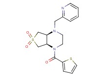 (4aR*,7aS*)-1-(2-pyridinylmethyl)-4-(2-thienylcarbonyl)octahydrothieno[3,4-b]pyrazine 6,6-dioxide