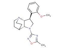 (2R*,3S*,6R*)-3-(2-methoxyphenyl)-5-(5-methyl-1,2,4-oxadiazol-3-yl)-1,5-diazatricyclo[5.2.2.0~2,6~]undecane