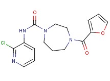 N-(2-chloropyridin-3-yl)-4-(2-furoyl)-1,4-diazepane-1-carboxamide