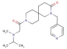 9-(N-isopropyl-N-methylglycyl)-2-(pyridin-4-ylmethyl)-2,9-diazaspiro[5.5]undecan-3-one