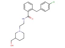 2-(4-chlorobenzyl)-N-{2-[3-(hydroxymethyl)piperidin-1-yl]ethyl}benzamide