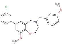 7-(3-chlorophenyl)-9-methoxy-4-(3-methoxybenzyl)-2,3,4,5-tetrahydro-1,4-benzoxazepine