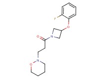 2-{3-[3-(2-fluorophenoxy)azetidin-1-yl]-3-oxopropyl}-1,2-oxazinane