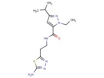 N-[2-(5-amino-1,3,4-thiadiazol-2-yl)ethyl]-1-ethyl-3-isopropyl-1H-pyrazole-5-carboxamide