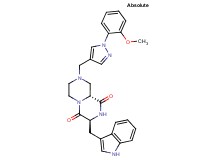 (3S,9aR)-3-(1H-indol-3-ylmethyl)-8-{[1-(2-methoxyphenyl)-1H-pyrazol-4-yl]methyl}tetrahydro-2H-pyrazino[1,2-a]pyrazine-1,4(3H,6H)-dione