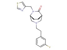 (1S*,5R*)-3-[2-(3-fluorophenyl)ethyl]-6-(1,3-thiazol-4-ylmethyl)-3,6-diazabicyclo[3.2.2]nonan-7-one