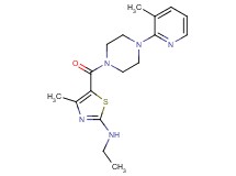 N-ethyl-4-methyl-5-{[4-(3-methyl-2-pyridinyl)-1-piperazinyl]carbonyl}-1,3-thiazol-2-amine