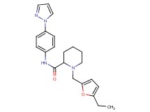 1-[(5-ethyl-2-furyl)methyl]-N-[4-(1H-pyrazol-1-yl)phenyl]-2-piperidinecarboxamide